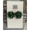 Обеци “Green Flowers”