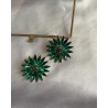 Обеци “Green Flowers”