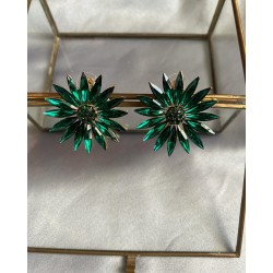 Обеци “Green Flowers”
