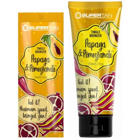 SuperTan Papaya & Pomegranate Бронзант с tingle ефект Папая & нар 200 мл